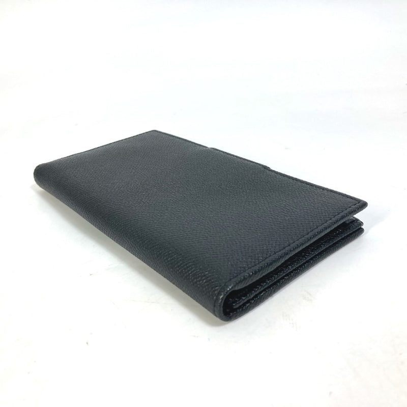 Bvlgari Black Leather Long Wallet (Bi-Fold) (Pre-Owned)