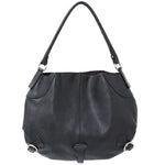 Salvatore Ferragamo Black Leather Shoulder Bag (Pre-Owned)