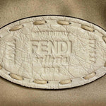 Fendi Beige Wool Leather Handbag (Pre-Owned)