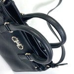 Salvatore Ferragamo Black Leather Shoulder Bag (Pre-Owned)