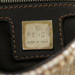 Fendi Beige Beads Leather Handbag (Pre-Owned)