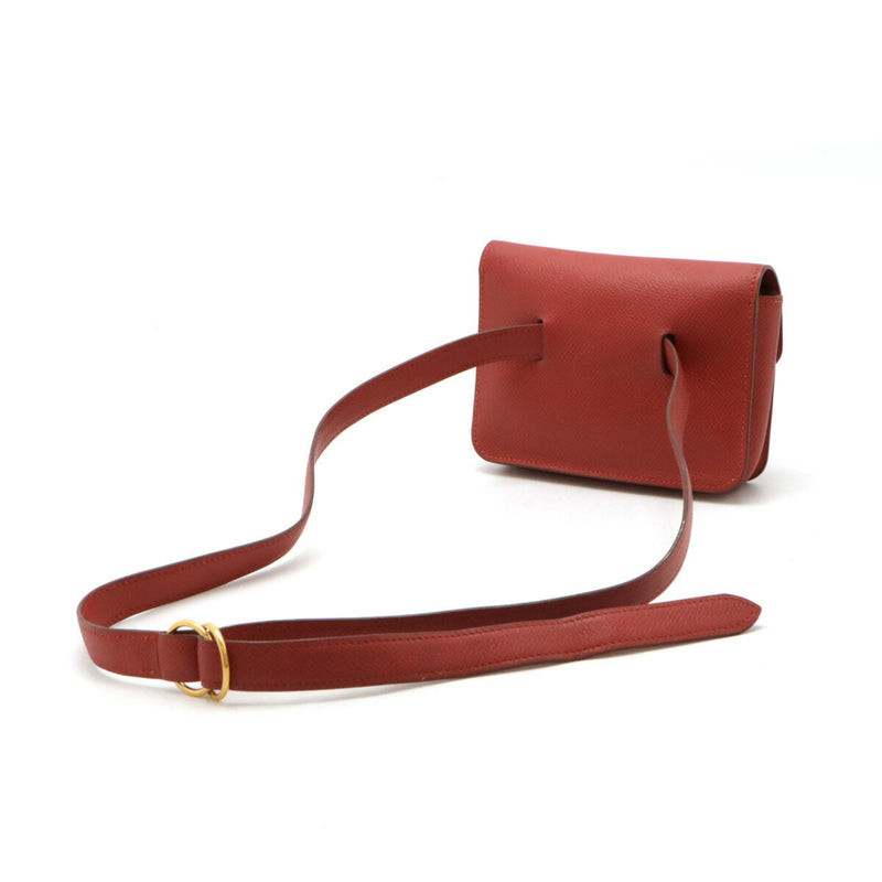 Hermes Bordeaux Courchevel Leather Fanny Pack Pochette Pouch (Pre-Owned)