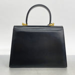 Salvatore Ferragamo Black Leather Handbag (Pre-Owned)