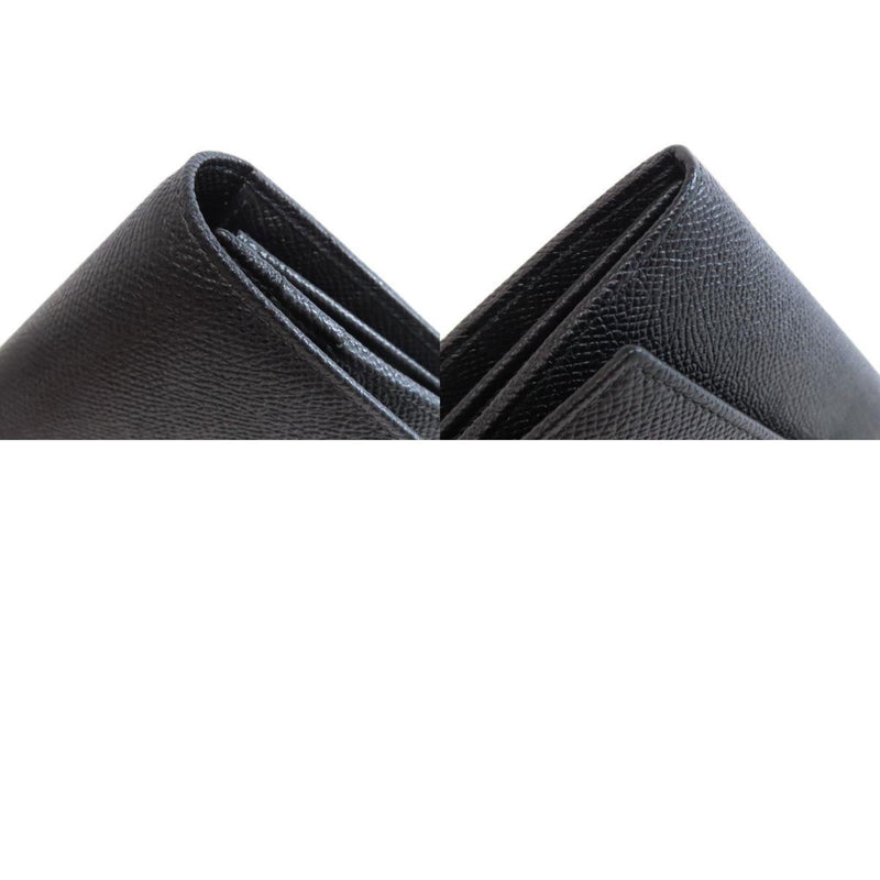 Bvlgari Black Leather Long Wallet (Bi-Fold) (Pre-Owned)