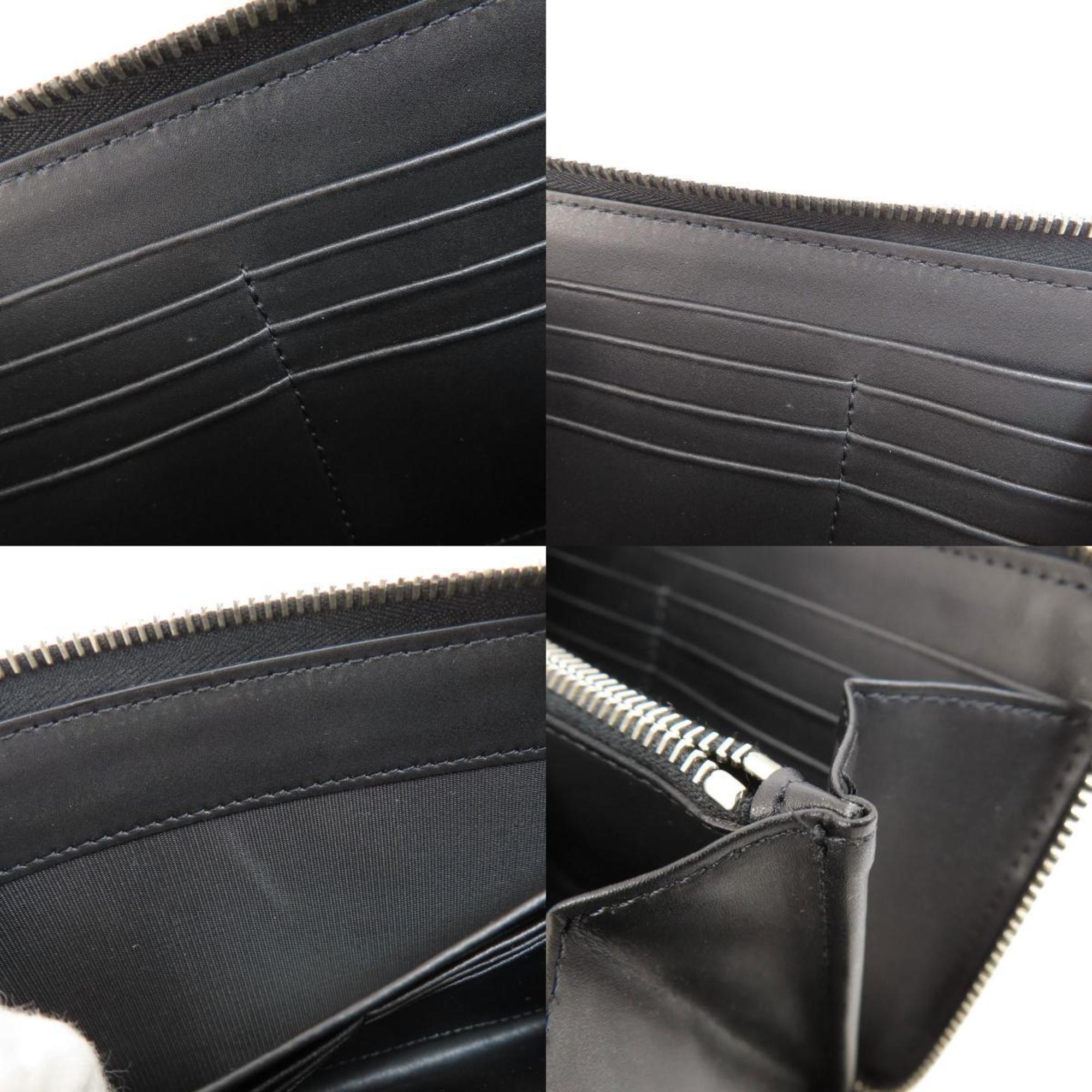 Valentino Garavani Black Leather Long Wallet (Bi-Fold) (Pre-Owned)