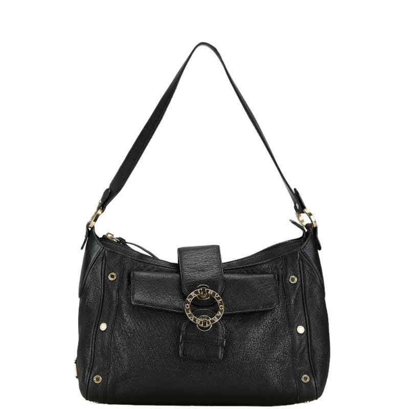 Bvlgari Black Leather Shoulder Bag (Pre-Owned)