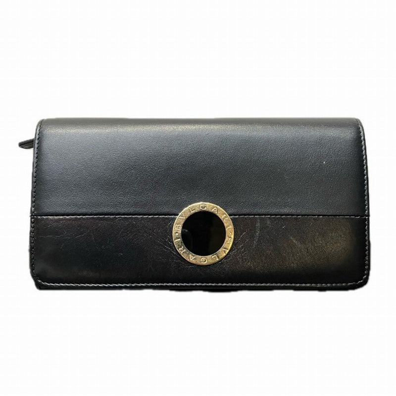 Bvlgari Black Leather Wallet (Bi-Fold) (Pre-Owned)