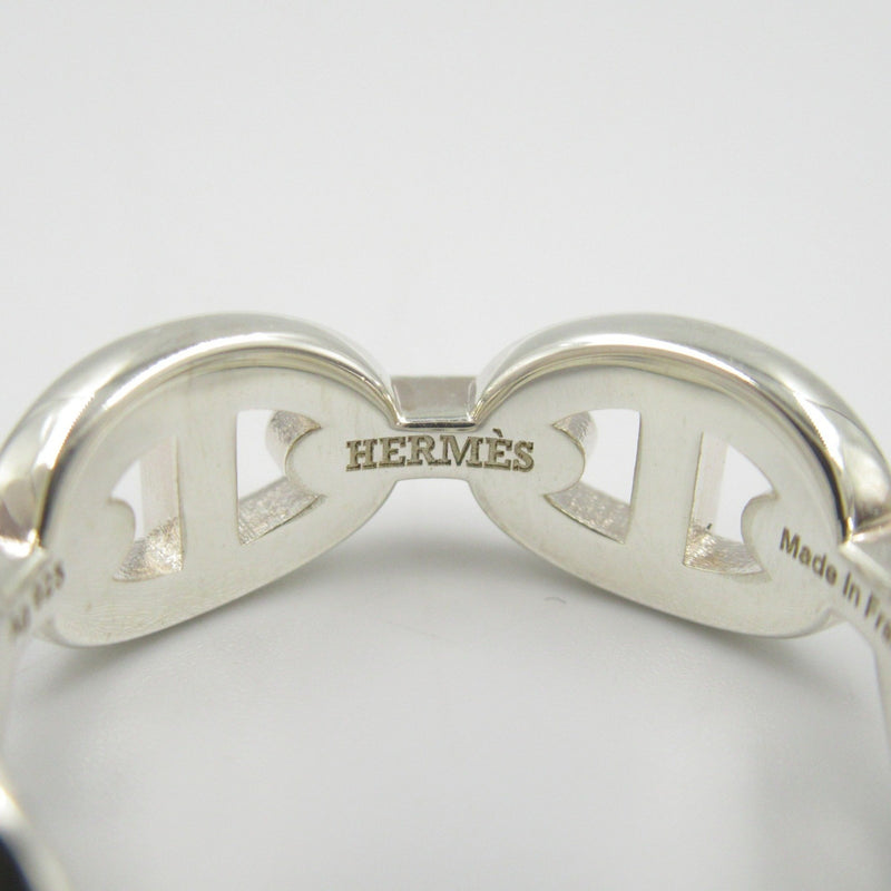 Hermes Silver Silver 925 Band Ring (Pre-Owned)