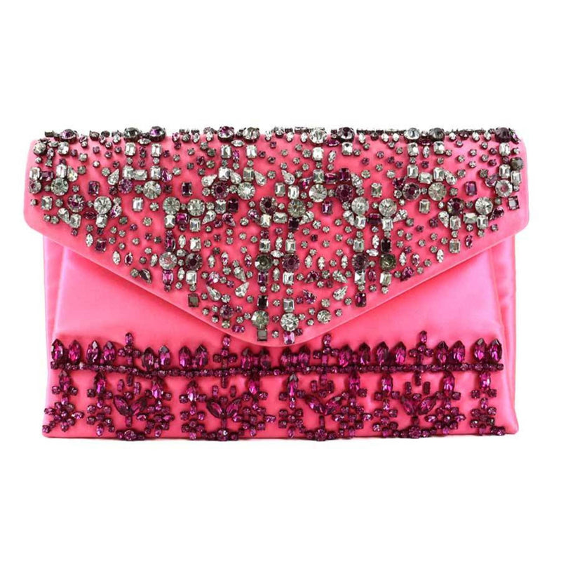 Valentino Garavani Pink Satin Clutch Bag (Pre-Owned)