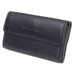 Bvlgari Black Leather Wallet (Tri-Fold) (Pre-Owned)