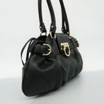 Salvatore Ferragamo Black Leather Handbag (Pre-Owned)