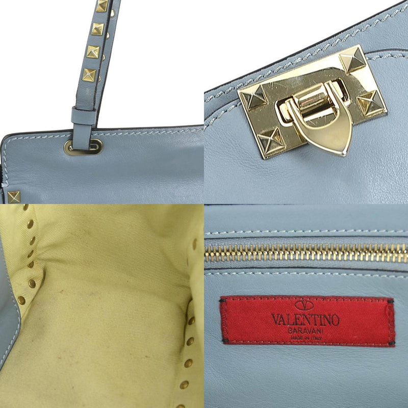 Valentino Garavani Blue Leather Handbag Shoulder Bag (Pre-Owned)