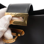 Salvatore Ferragamo Black Leather Shoulder Bag (Pre-Owned)