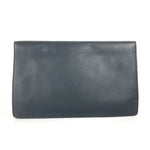 Fendi Black Leather Clutch Bag Pouch (Pre-Owned)