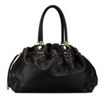 Salvatore Ferragamo Black Leather Handbag (Pre-Owned)