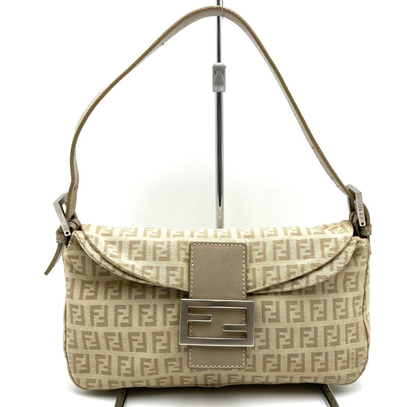 Fendi Beige Canvas Handbag (Pre-Owned)