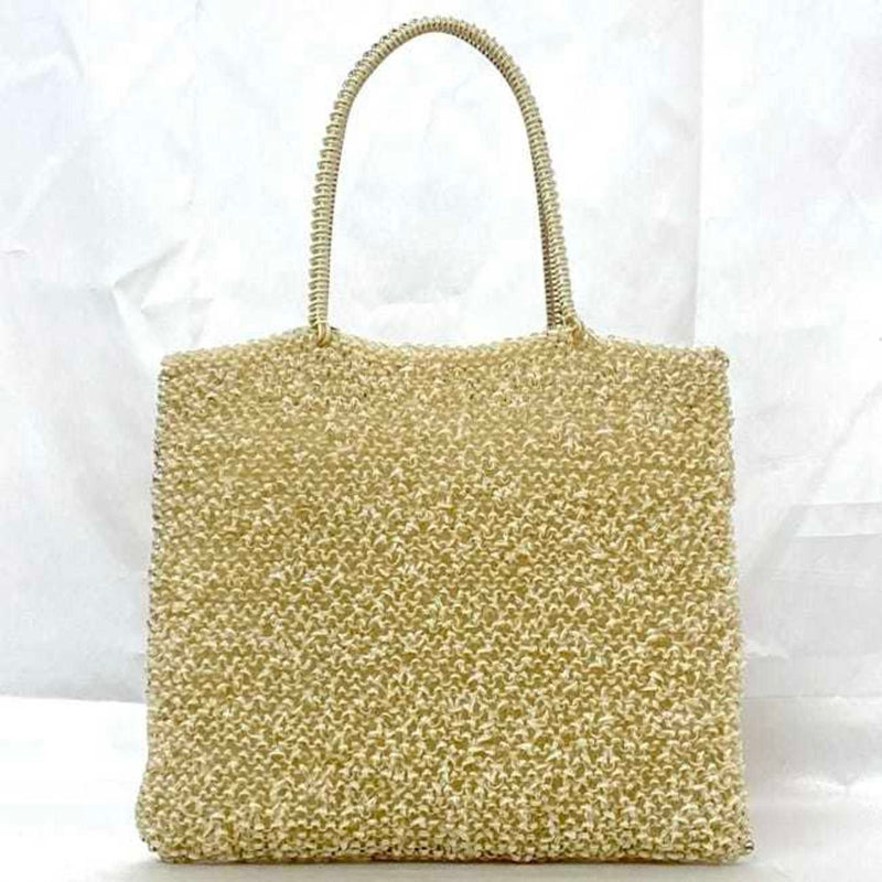 Anteprima Beige Gold Wire Handbag Pouch (Pre-Owned)