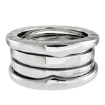 Bvlgari Silver White Gold (18K) Band Ring (Pre-Owned)