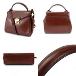 Salvatore Ferragamo Brown Leather Handbag (Pre-Owned)