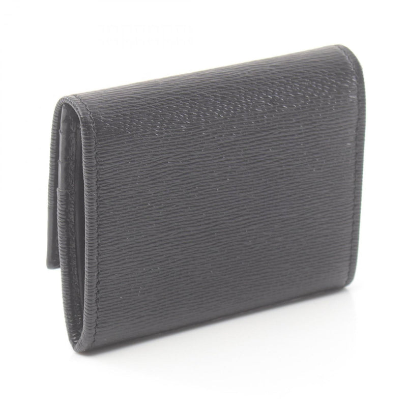 Bvlgari Black Leather Coin Purse/Coin Case