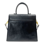 Salvatore Ferragamo Black Leather Handbag (Pre-Owned)