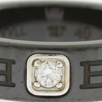 Bvlgari Black Ceramic White Gold (18K) Band Ring (Pre-Owned)