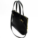 Salvatore Ferragamo Black Leather Handbag Shoulder Bag (Pre-Owned)