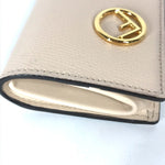 Fendi Beige Leather Coin Purse/Coin Case (Pre-Owned)