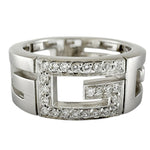 Gucci Silver White Gold (18K) Band Ring (Pre-Owned)