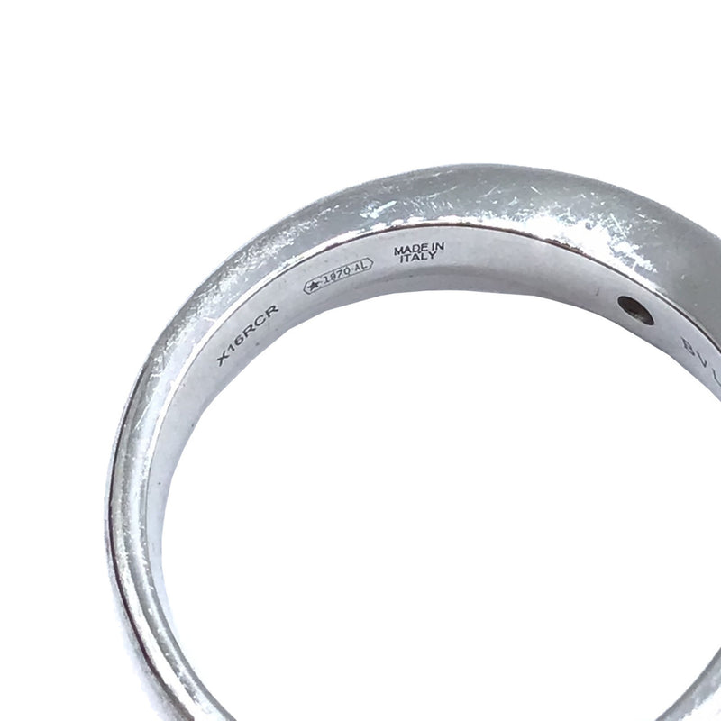 Bvlgari Silver Platinum 950 Band Ring (Pre-Owned)