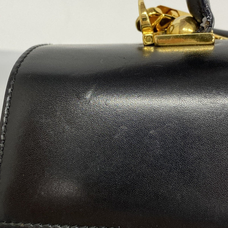 Salvatore Ferragamo Black Leather Handbag (Pre-Owned)