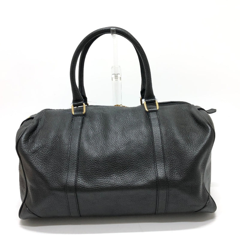 Fendi Black Leather Boston Bag (Pre-Owned)