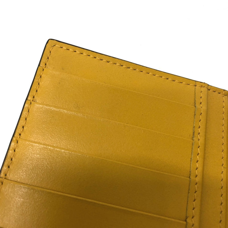 Jimmy Choo Yellow Leather Long Wallet (Bi-Fold) (Pre-Owned)