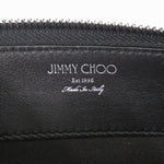 Jimmy Choo Gray Leather Long Wallet (Bi-Fold) (Pre-Owned)