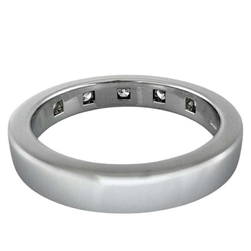 Bvlgari Silver Platinum 950 Band Ring (Pre-Owned)