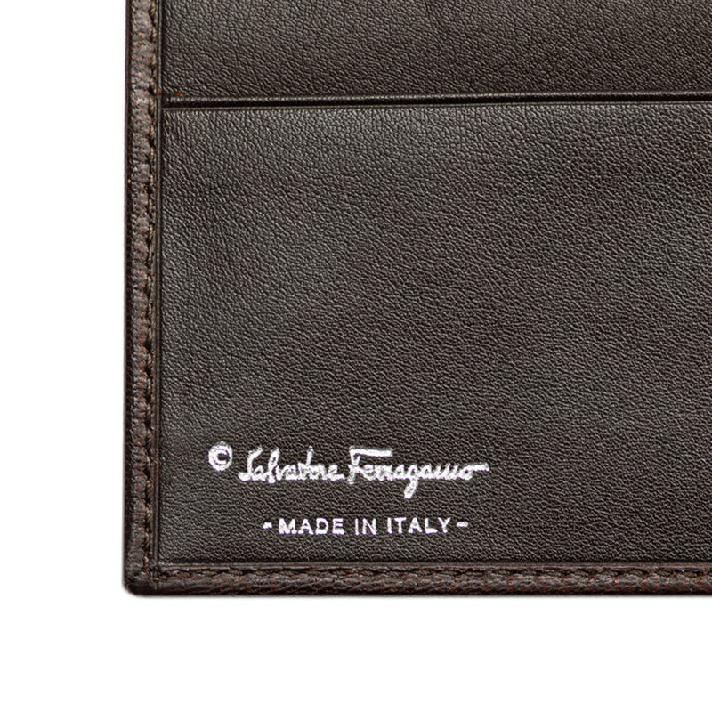 Salvatore Ferragamo Brown Leather Wallet (Bi-Fold) (Pre-Owned)