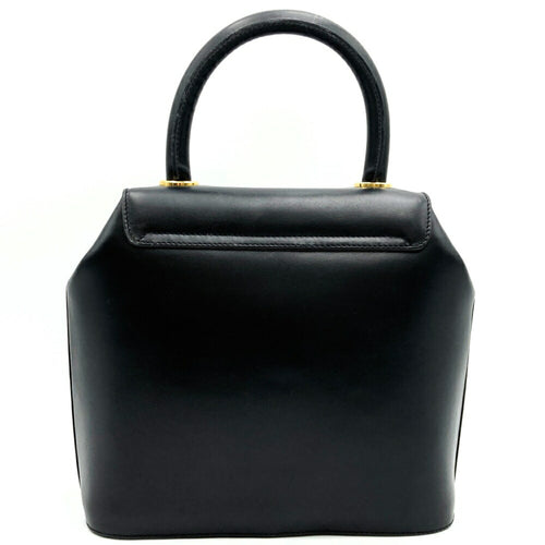 Salvatore Ferragamo Black Leather Handbag (Pre-Owned)