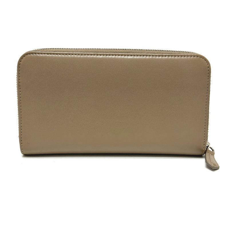 Fendi Beige Leather Long Wallet (Bi-Fold) (Pre-Owned)