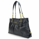 Coach Black Leather Tote Bag (Pre-Owned)