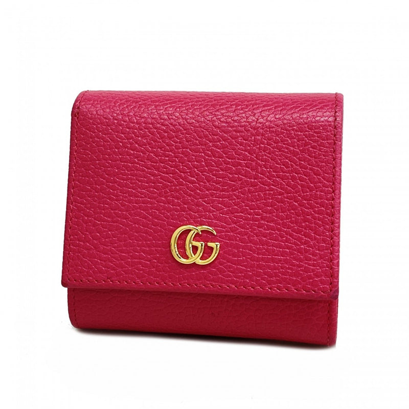 Gucci Pink Leather Wallet (Bi-Fold) (Pre-Owned)