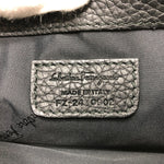 Salvatore Ferragamo Black Leather Clutch Bag (Pre-Owned)