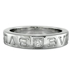 Bvlgari Silver White Gold (18K) Band Ring (Pre-Owned)