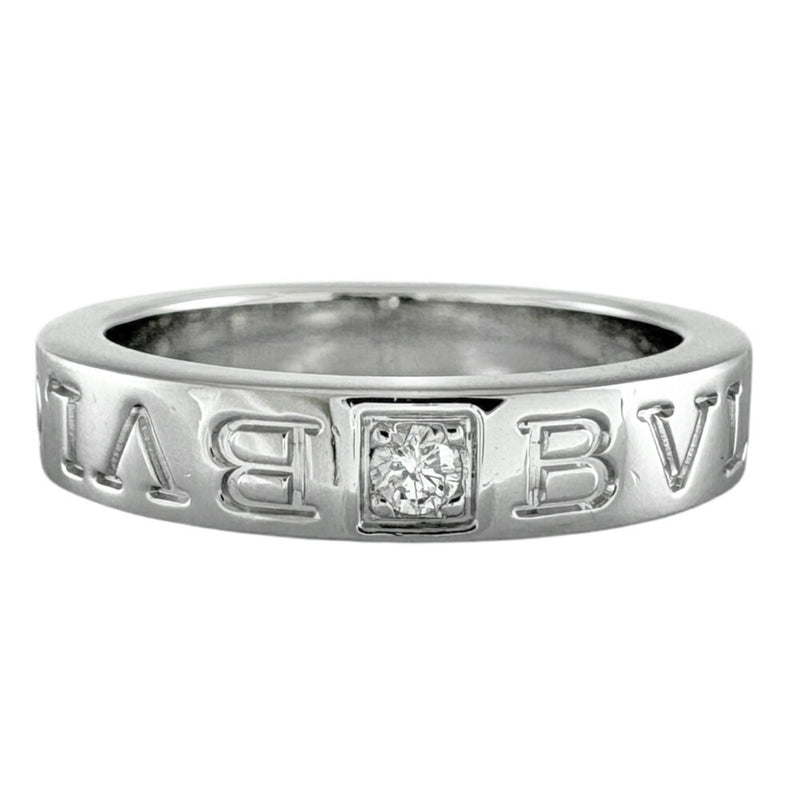 Bvlgari Silver White Gold (18K) Band Ring (Pre-Owned)