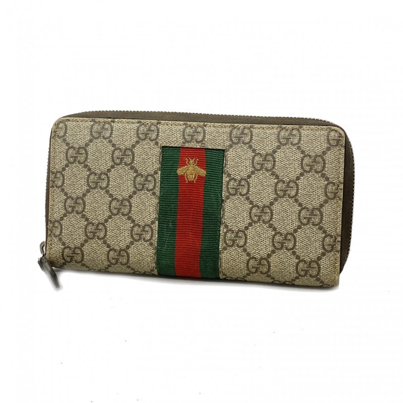 Gucci Brown Pvc Long Wallet (Bi-Fold) (Pre-Owned)