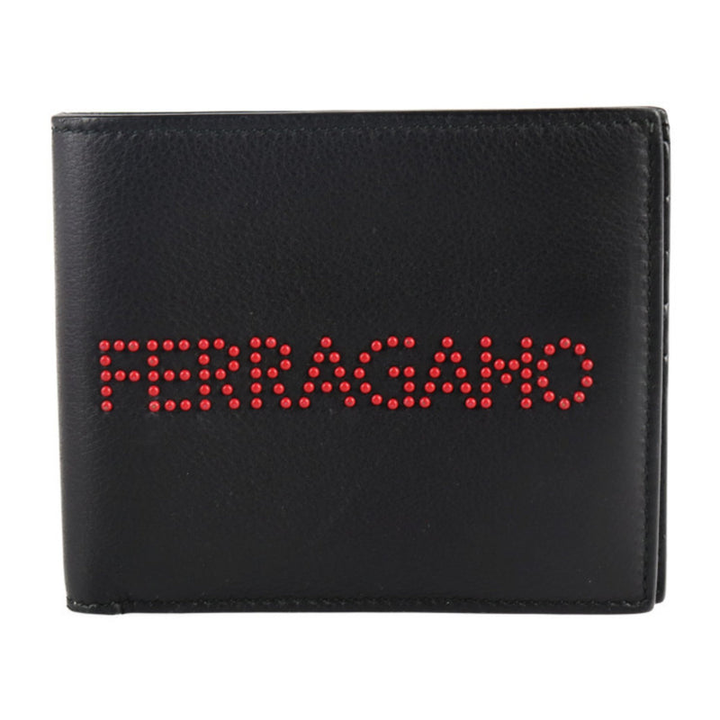 Salvatore Ferragamo Black Leather Wallet (Bi-Fold) (Pre-Owned)