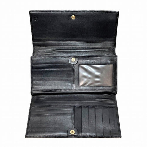 Fendi Black Leather Coin Purse/Coin Case (Pre-Owned)