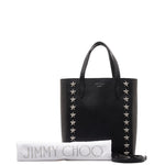 Jimmy Choo Black Leather Shoulder Bag Tote Bag (Pre-Owned)