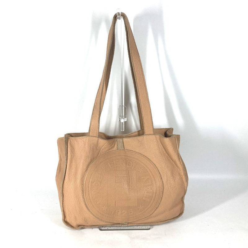 Fendi Beige Leather Shoulder Bag Tote Bag (Pre-Owned)