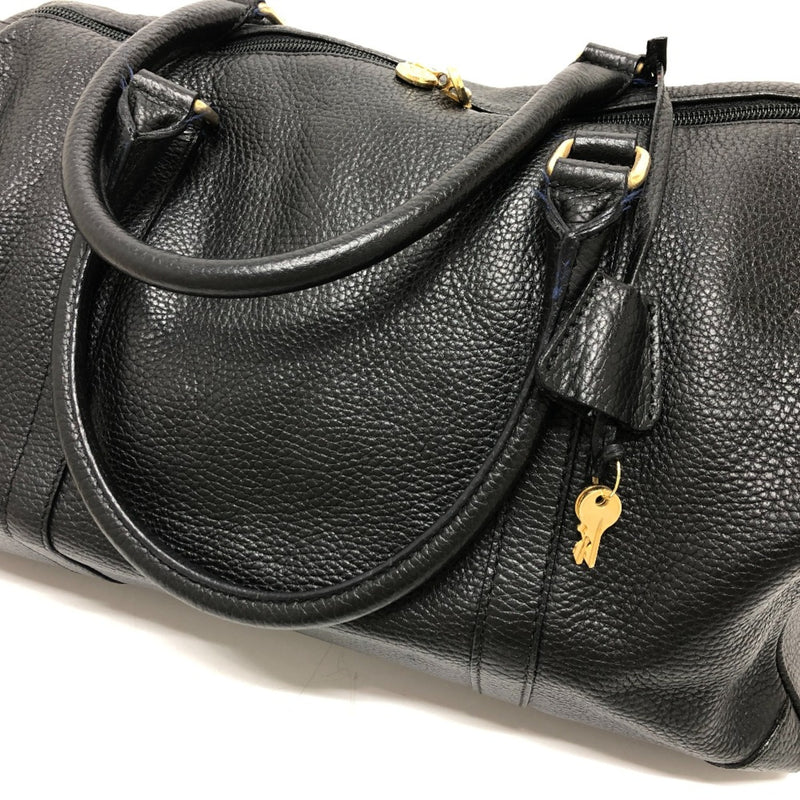 Fendi Black Leather Boston Bag (Pre-Owned)