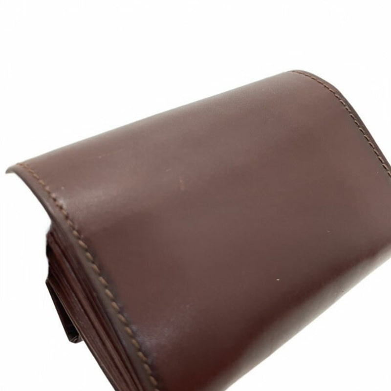 Salvatore Ferragamo Brown Leather Coin Purse/Coin Case (Pre-Owned)